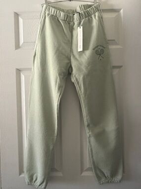 Morgan Stewart Sport Light Green (Peppermint) Joggers Sweatpants